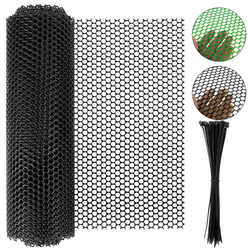 FlexGuard Mesh | Kunststoff-Zaunnetz für Garten & Baumstammschutz | 300 × 40 cm / 600 × 40 cm | Wetterfest & zuschneidbar
