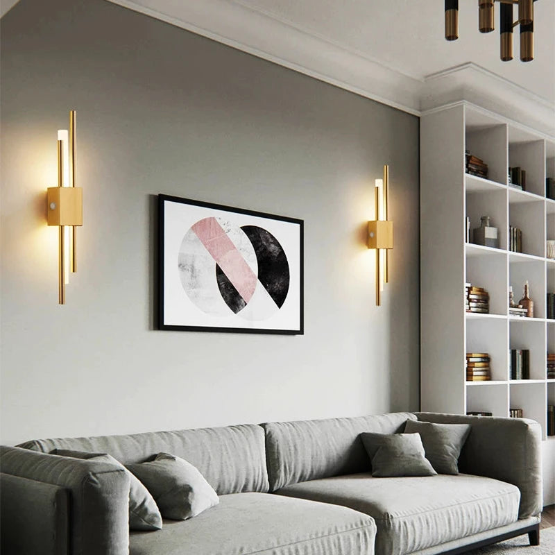 Nordische LED Wandleuchte | USB-Aufladung & 2000 mAh Akku | Warmweißes Licht, 6 W | Moderne Wandlampe für Schlafzimmer, Wohnzimmer & Hotel | Lunaris