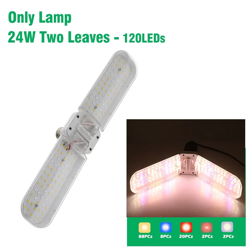 Floravolt GrowPro LED Pflanzenlampe Vollspektrum | Klappbar mit Stativ | Zeitschaltuhr & Höhenverstellbar | Für Indoor-Zucht & Wachstum