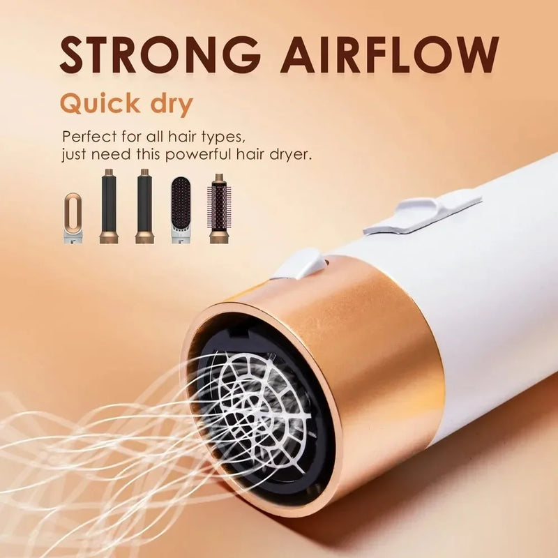 Heißluft-Stylingbürste StyleVibe 5-in-1 AirPro | Föhn & Lockenstyler in Einem | 1000 W | 360° Kabel | Für Alle Haartypen