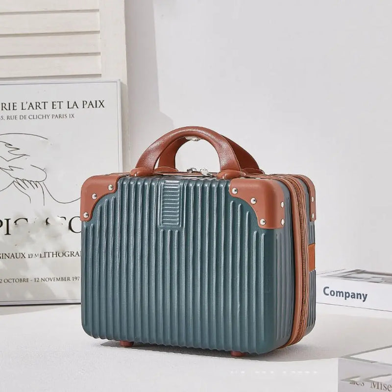 Travellia Mini-Kosmetikkoffer | Kompakt & Stylisch | Hartschale aus ABS+PC | Ideal für Reisen & Make-up