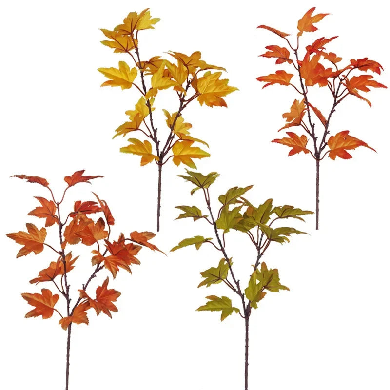 Leaforia | Künstlicher Ahornzweig | Herbstdeko | 39 cm | Für Zuhause & Garten