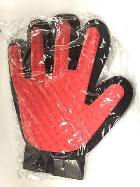 FellGlanz | Katzen- & Hunde-Pflegehandschuh | Selbstreinigende Bürste | 180 Silikon-Noppen | Sanfte Fellpflege & Haarentfernung