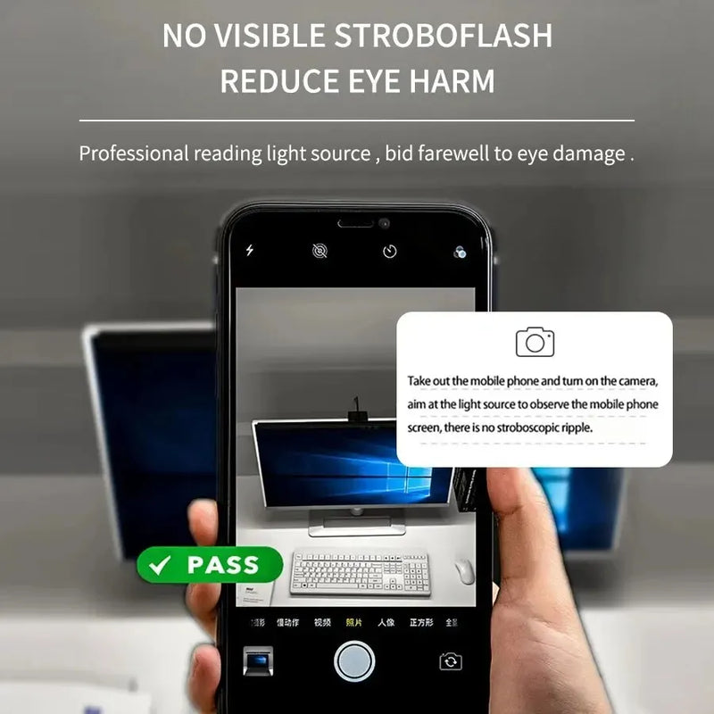 LED Monitor Lichtleiste | Blendfreies Bildschirmlicht | Dimmbar & USB-betrieben | 33 cm / 50 cm | Lumvion