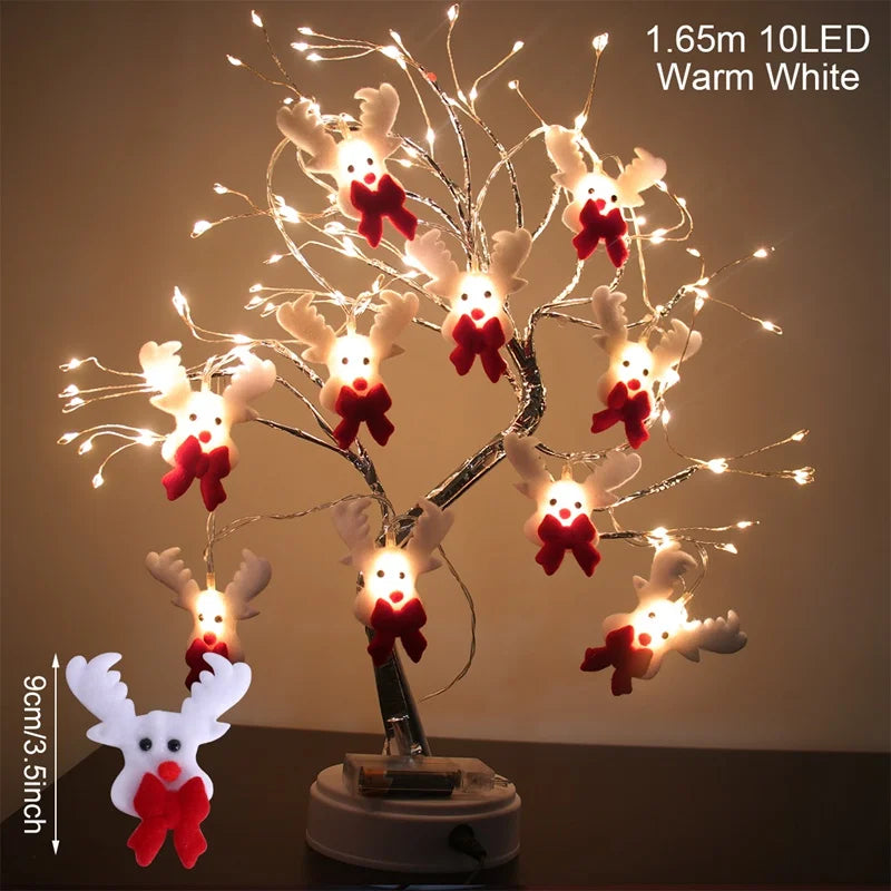 Frostella LED Schneemann Lichterkette | Weihnachtsdeko Innen | Warmweiß & Batteriebetrieben | 2025 Xmas Design