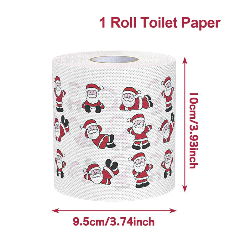 Weihnachts-Toilettenpapier FestivaRoll | Lustiges Motivpapier | Frohes Neues Jahr 2026 | Deko & Partybedarf