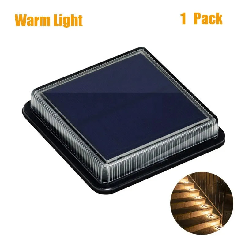 Solar Treppenlicht Solura | 360° Beleuchtung | IP68 Wasserdicht | 800mAh Akku
