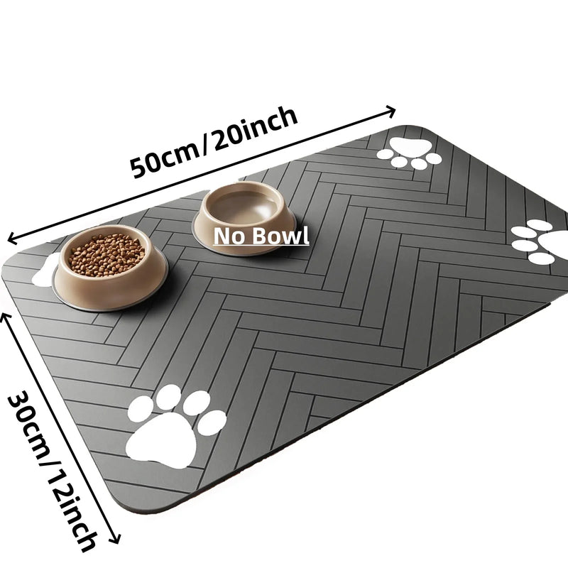 PawGuard | Saugstarke Futtermatte | Wasserdicht & Rutschfest | Platzset für Hunde- & Katzennäpfe | 20×30 / 30×50 / 40×60 cm