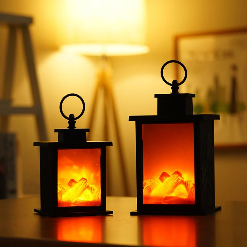 FlammaLuna LED Kaminlicht | Flammeneffekt | Batteriebetriebene Dekolampe | Für Zuhause, Kinderzimmer & Camping