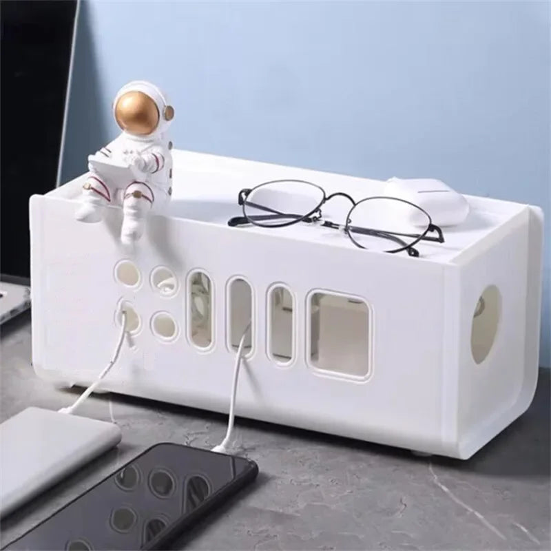SafeCord Kabelbox Organizer | Hitzebeständig & Sicher | PP-Material | Für Büro, Wohnzimmer & TV-Möbel