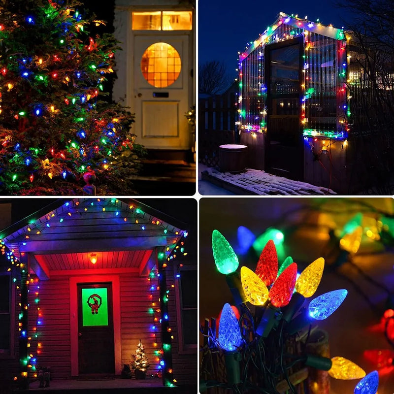 SunBerry Solar-Erdbeer-Lichterkette | 8 Leuchtmodi | Farbwechsel & Solarbetrieben | Für Garten, Balkon & Weihnachten