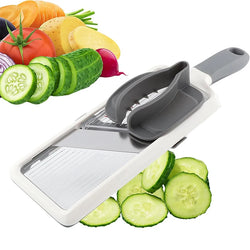 SliceFlexx Multifunktionaler Mandoline-Hobel mit Edelstahlklinge | Verstellbar & Handgeführt | Für Gemüse, Obst & Käse | Kompakt & Scharf