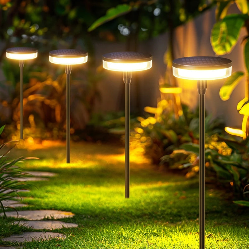 Solar-Gartenleuchte LuminVento | Wegbeleuchtung mit Windschlenker | Automatisches Ein/Aus | IP65 Außenlicht