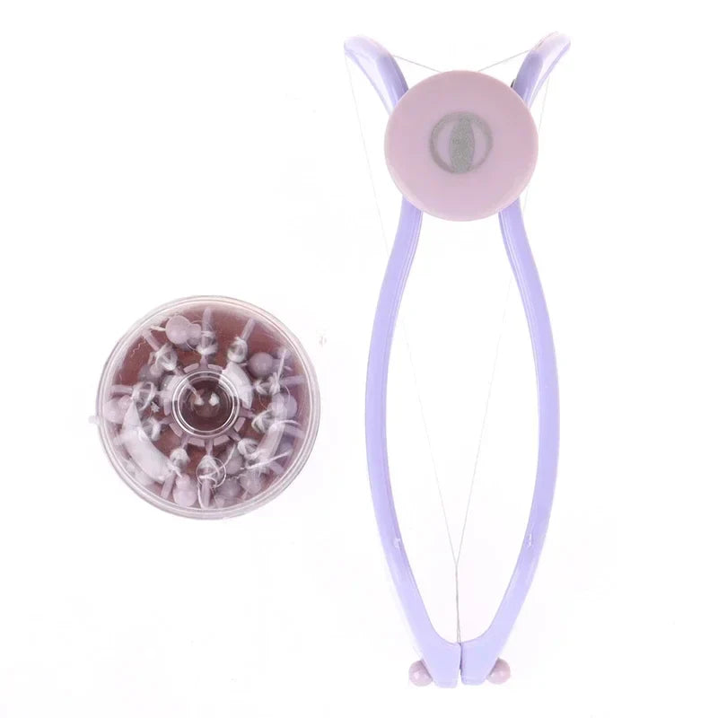 Gesichtshaarentferner SilkSpring | Feder-Epilierer ohne Batterie | Schmerzarm & Wiederverwendbar | 12 × 4 × 3 cm