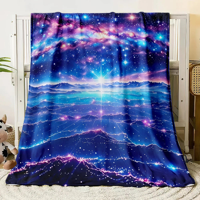Sternenhimmel-Decke CosmoDream | 3D-Design | Weiches Flanell | Für Sofa, Bett & Reisen