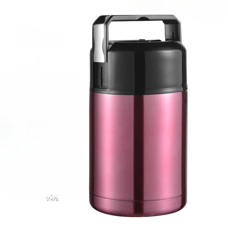 Hotoria Thermo Lunchbox | Thermo Lunchbox | Edelstahl Isolierbehälter | 800 ml / 1000 ml | Warmhalten & Kochen ohne Strom