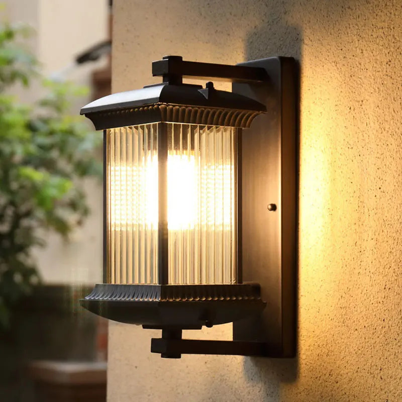 Lichtverra Außenwandleuchte Metall | Wetterfest IP65 | E27 Fassung | Für Garten, Tor & Terrasse