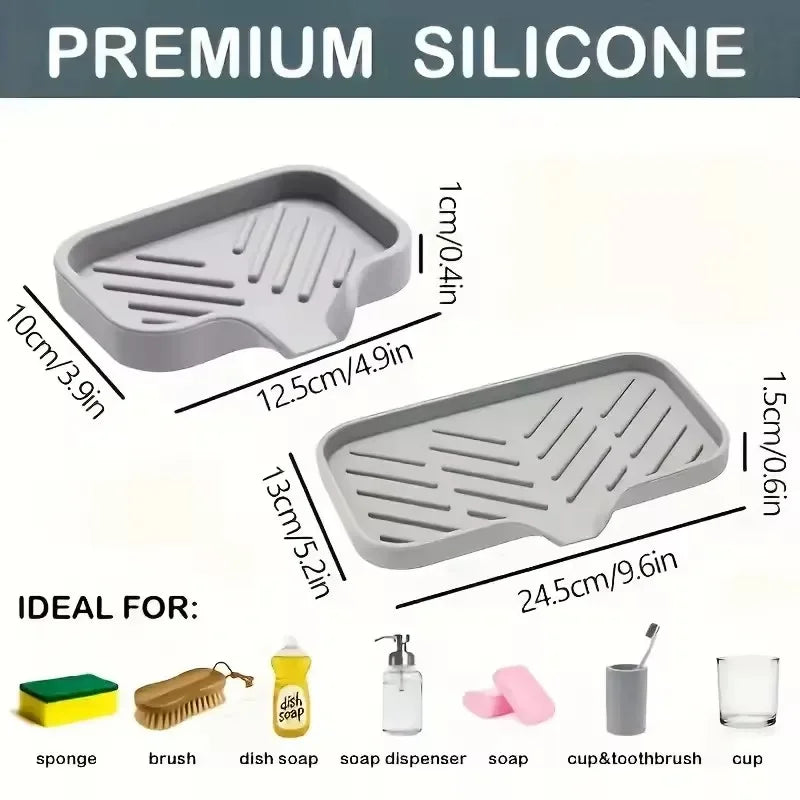 Spülmatte SilikonFlex | 6-in-1 Design | Hitzebeständig & Hygienisch | Für Küche & Bad | Platzsparend & Elegant