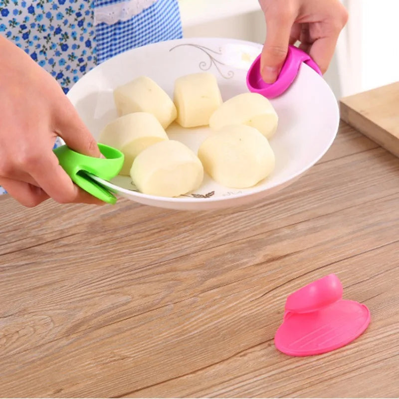 Silikon Fingerhitzeschutz HeatGrip MiniGlove | 2/10 Stück | Hitzebeständig & Rutschfest | Für Backofen & Mikrowelle | Küchenzubehör