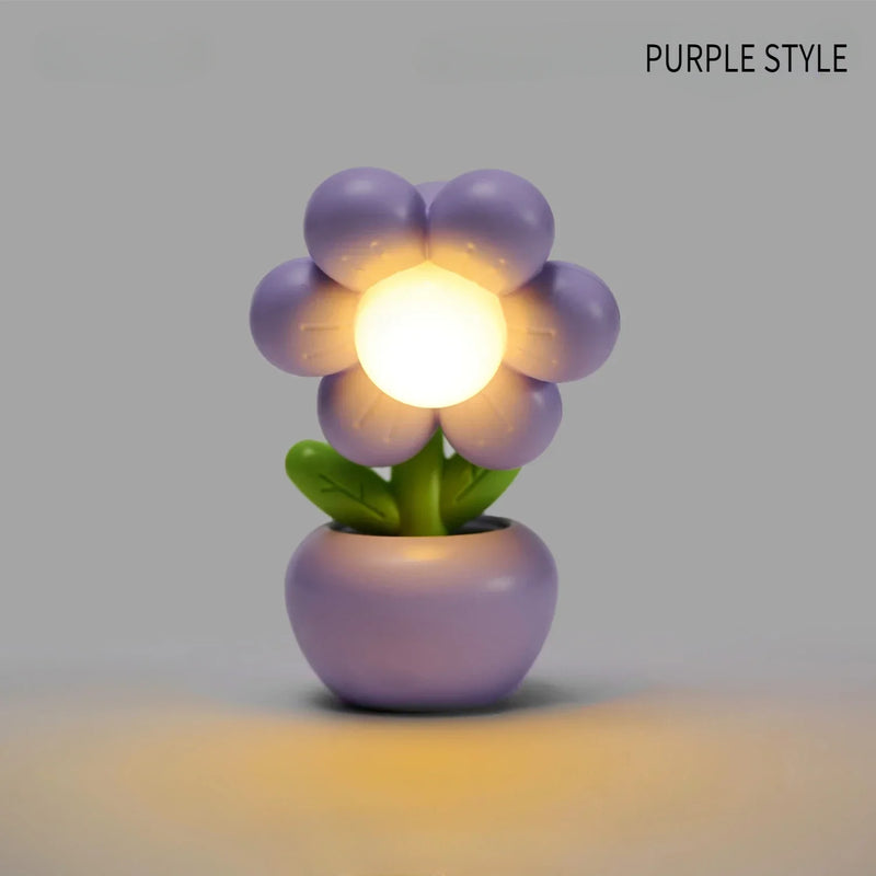 BlumenLicht Bloomy | Mini LED Nachtlicht | Niedliche Tischlampe | Dekoration & Kinderzimmer
