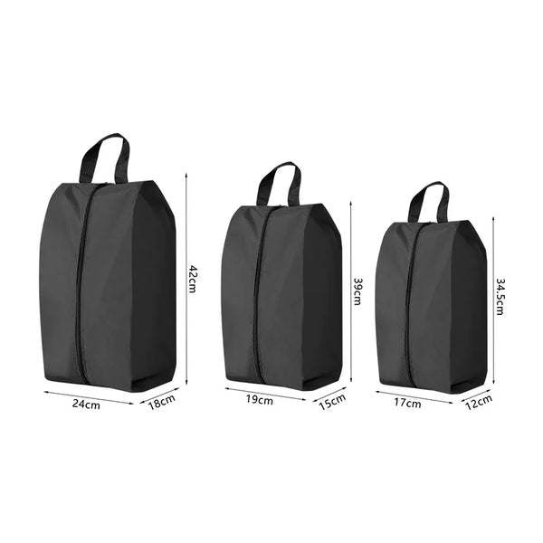 PACKSHOES Reise-Schuhbeutel | Wasserabweisend & Staubdicht | Mit Reißverschluss | In 3 Größen & 6 Farben erhältlich