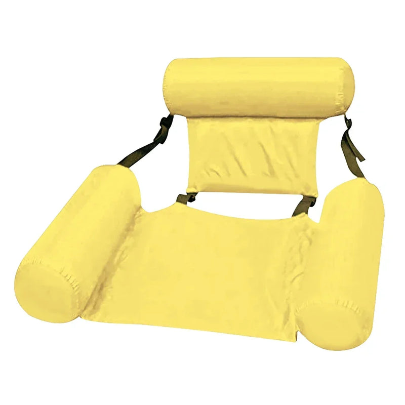 Aufblasbarer Wasserhängesessel | Verstellbar & Tragbar | AquaLiva Pool-Lounge für Strand & Schwimmbad – 100×120 cm