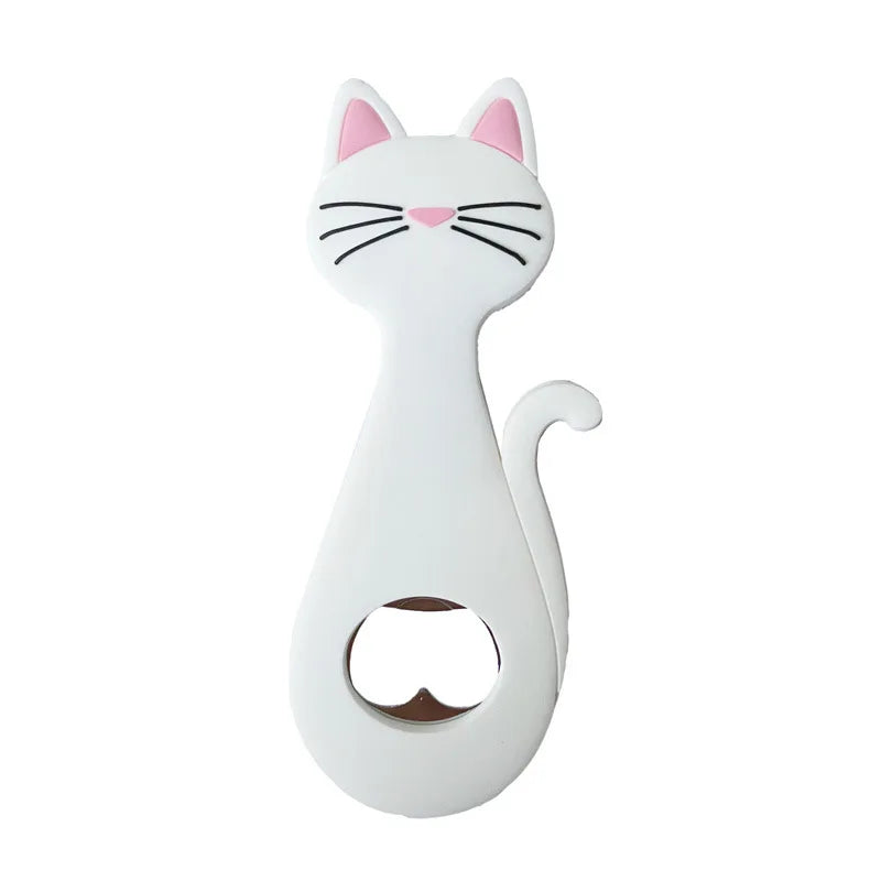 Katzen-Flaschenöffner Miaubo | Magnetisch für Kühlschrank | Soft-Touch & Edelstahl | Witziges Küchen-Gadget & Geschenkidee