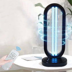 Purevia UV-C Desinfektionslampe | 38W | Mit Fernbedienung & 3 Timer-Stufen | UV + Ozon | 41,5 × 18 cm