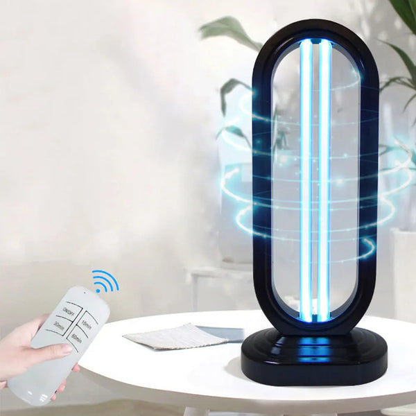 Purevia UV-C Desinfektionslampe | 38W | Mit Fernbedienung & 3 Timer-Stufen | UV + Ozon | 41,5 × 18 cm