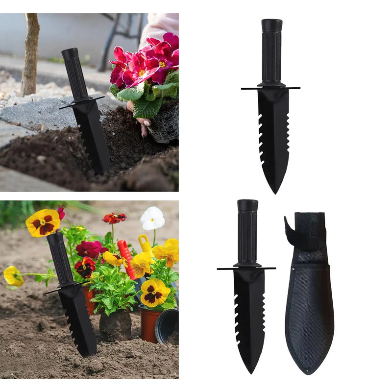 Gartenschaufel FLORAFIX | Robuste Handschaufel aus Eisen | Rutschfester Griff | Optional mit Oxford-Tasche