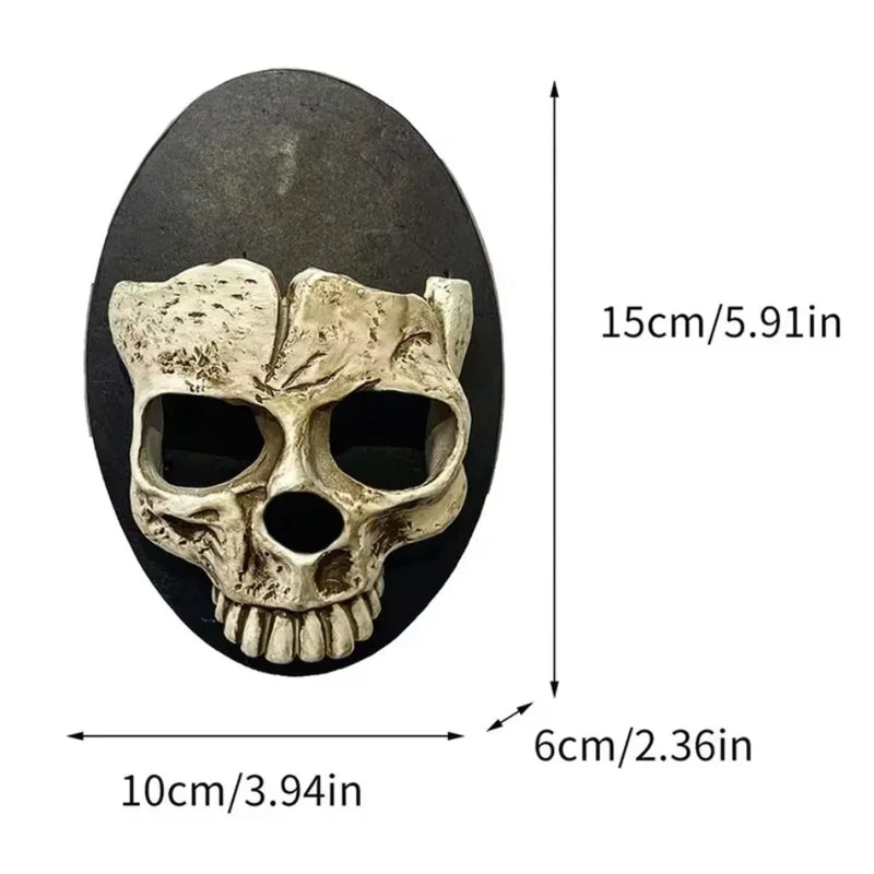 Wand-Kerzenhalter SkullTorch | Schädel-Design | Gothic & Halloween Deko