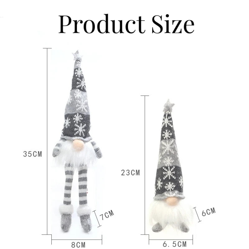 NordlichtWichtel | Weihnachtswichtel LED Nachtlicht | Faceless Doll Figur | Leuchtende Weihnachtsdeko & Geschenkidee