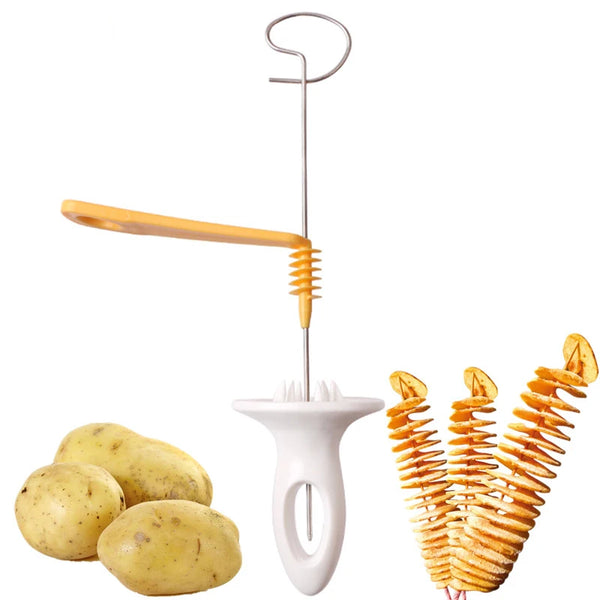 Kartoffel-Spiralschneider Spirafino BBQTwist | Edelstahl-Spiral-Cutter für Chips & Grillspieße | Für Camping, Küche & Grillabende