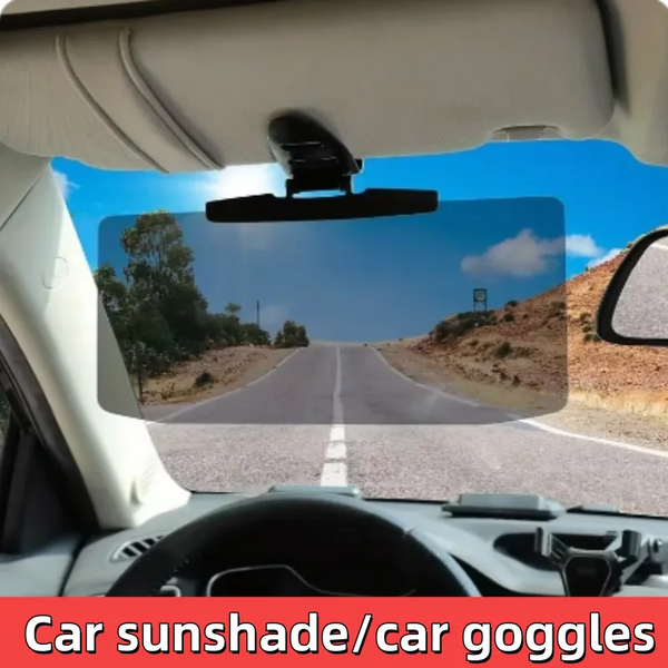Visioguard PolarShield Universal Auto-Sonnenblende | Polarisierende UV-Schutzplatte gegen Blendung | Für Front- & Seitenspiegel