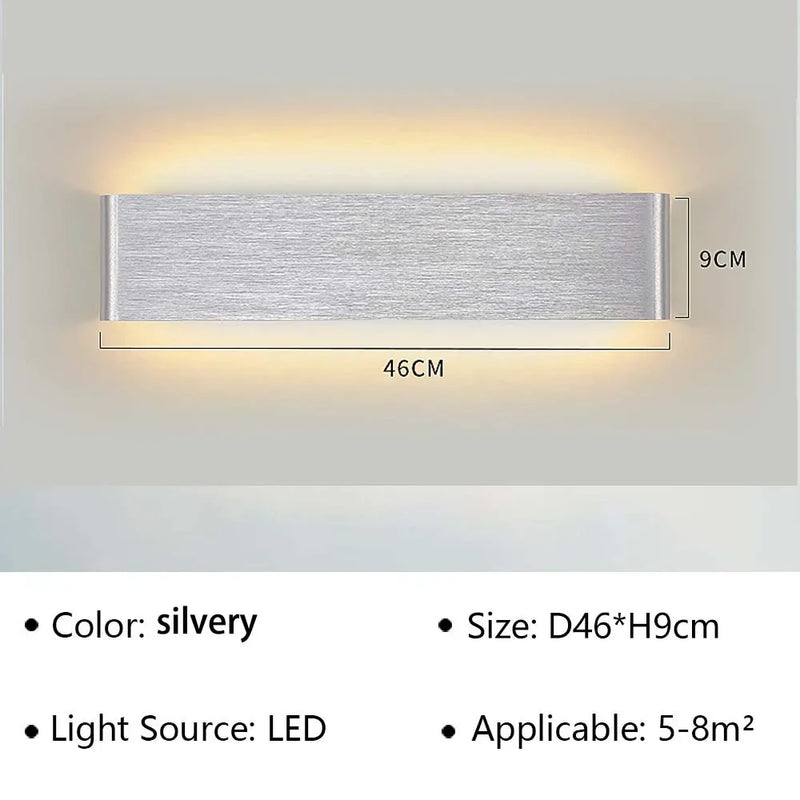 LumiEra Moderne LED-Wandleuchte | Stilvolles Design | Warmweißes Licht für Schlafzimmer, Flur & Bad