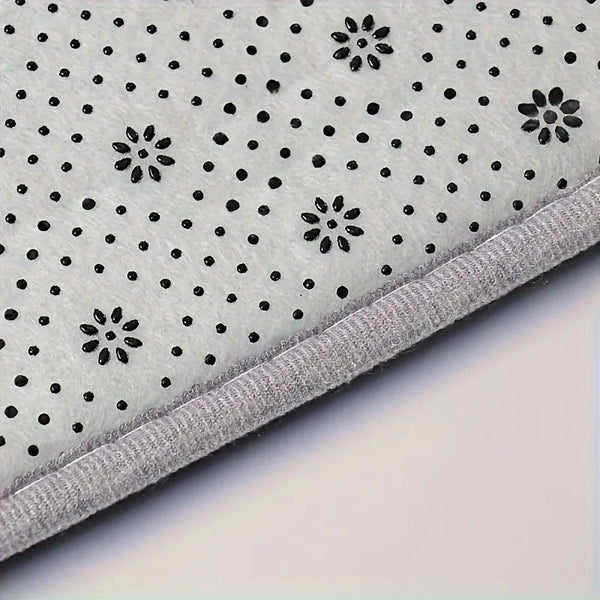 CleanLuxe Küchenmatte | L-förmig & Verdickt | Rutschfest, Ölabsorbierend & Schmutzabweisend | Weiches Flanell für mehr Komfort