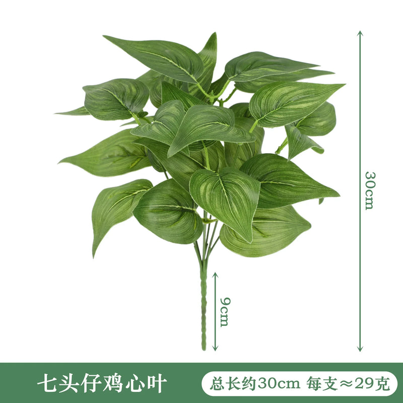 VERDIVA Kunstpflanze Dieffenbachia | Tropisches Deko-Blatt aus Seide | Pflegeleichte Deko für Tisch, Regal & Wohnzimmer