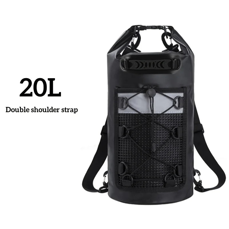 Wasserdichte Dry Bag AQUARIX Motion | 10/20/30 L | Rolltop & Schultergurt | Für Kajak, Strand & Trekking