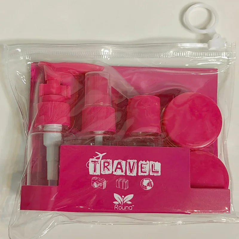 Reiseli Travel Kit | 8-teiliges Flaschenset | Leere Nachfüllbehälter für Shampoo, Lotion & Sprays | Handgepäckgeeignet & Transparent