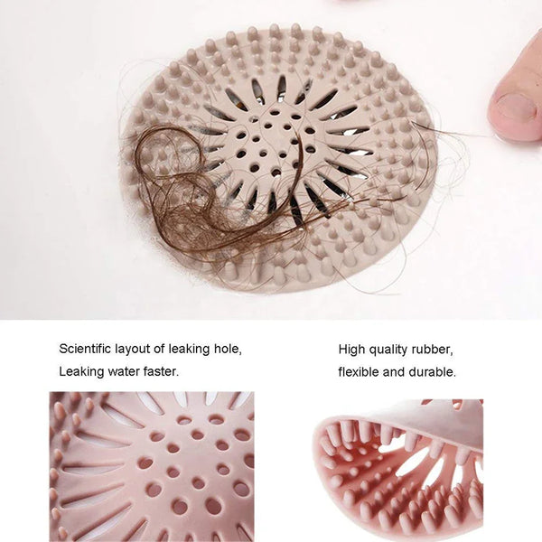 DrainHero Abflusssieb | Anti-Haar Filter | TPR Material | Für Dusche, Bad & Küche