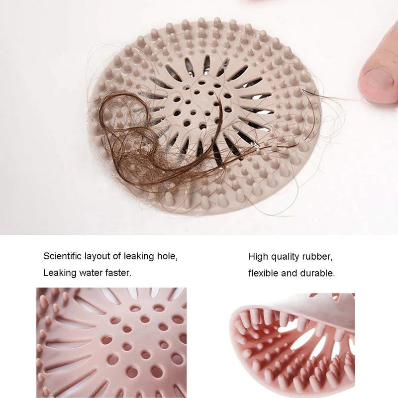 DrainHero Abflusssieb | Anti-Haar Filter | TPR Material | Für Dusche, Bad & Küche