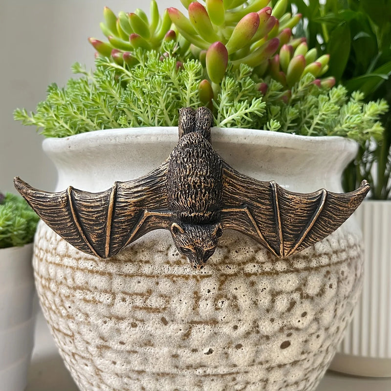 NOCTURA Fledermaus Figur | Resin Skulptur | Garten- & Wohn-Deko | Wetterfest