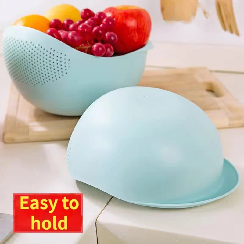 KlarSieb Multifunktions-Sieb | Reissieb & Abtropfkorb | Für Obst, Gemüse & Reis | Ergonomisches Design