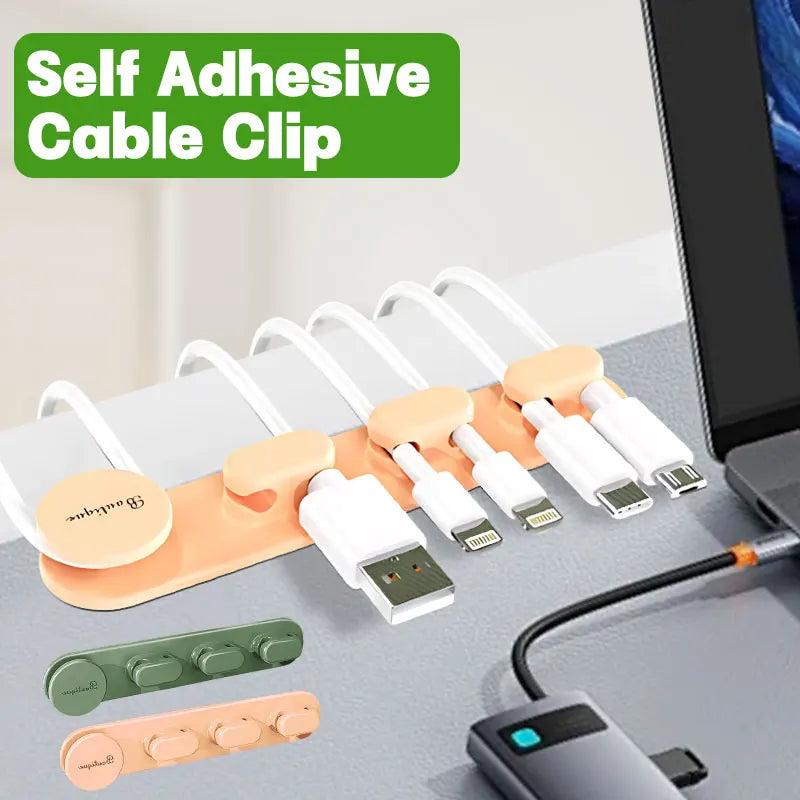 Ordito ClipLine Set Selbstklebende Kabelclips | Kabelmanagement für Schreibtisch, Büro & Zuhause