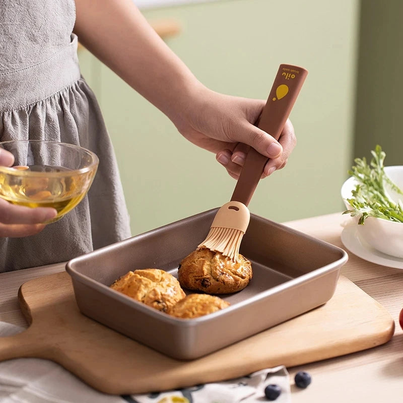 GrillBrush Pro Silikon BBQ-Ölpinsel | Hitzebeständig & lebensmittelecht | Für Grill, Backen & Kochen | 22 × 3,8 cm