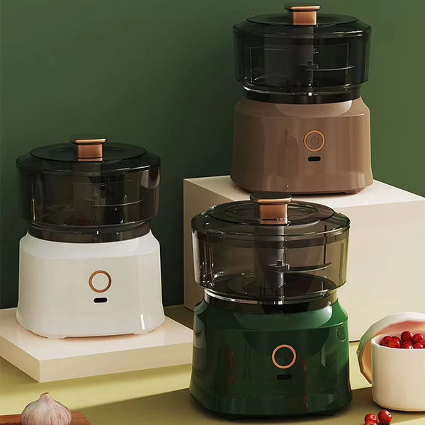 Mini-Küchenmaschine MixiChef 350 | Kabellos mit USB-Ladung | 350 ml | Zerkleinern, Mixen & Pürieren