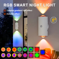 LED Sensor Nachtlicht LumiSpot Flex | Bewegungsmelder & RGB-Ambiente | Wiederaufladbar & Magnetisch
