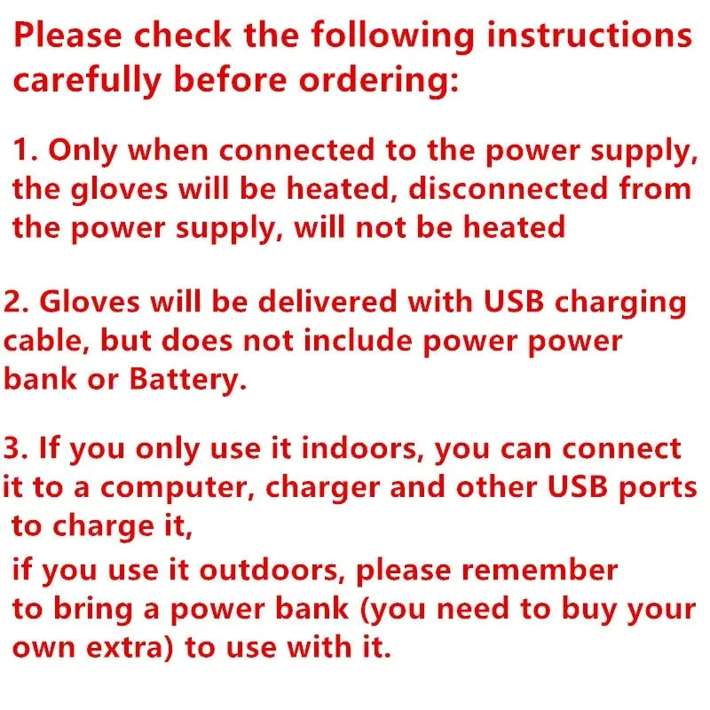 ThermaGlide USB Beheizte Handschuhe | Wasserdicht & Touchscreen-fähig | Winter-Handwärmer für Skifahren, Motorrad & Outdoor
