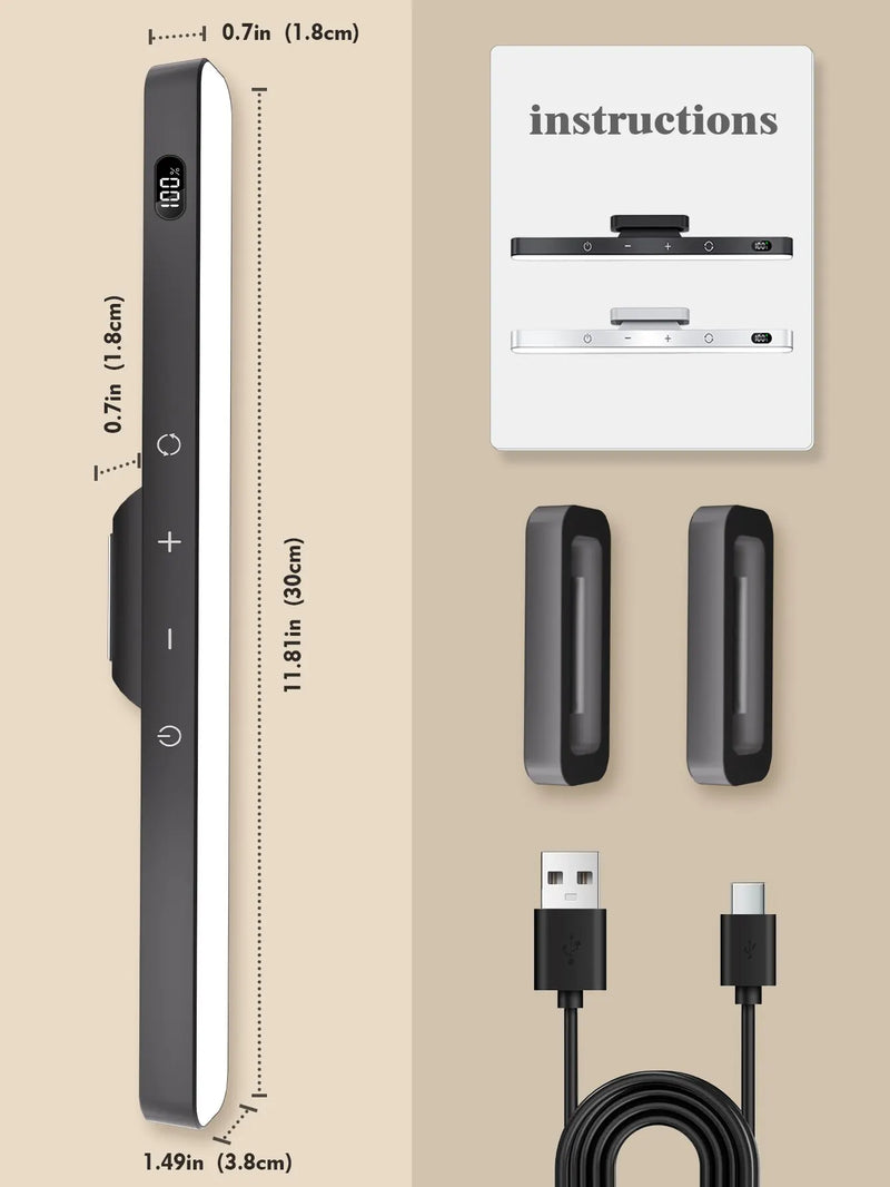 Tischlampe LumoMag | LED Touch & Magnetisch | 2500 mAh Akku | Dimmbar & Wiederaufladbar
