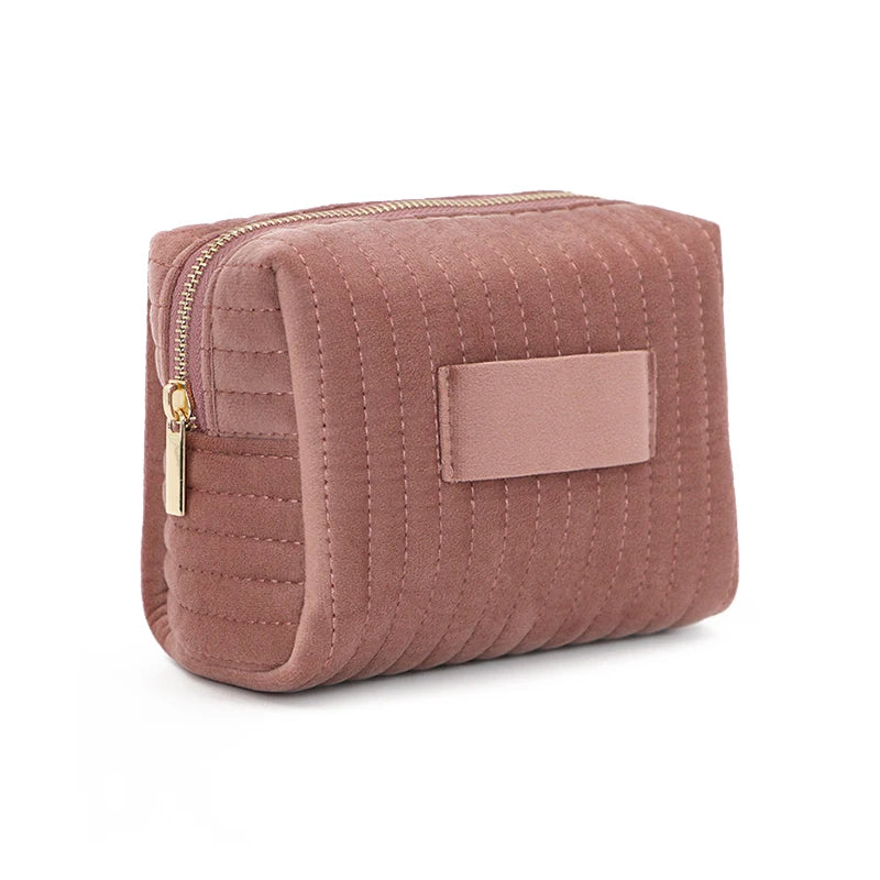 Puffina Gepolsterte Kosmetiktasche mit weiter Öffnung | Make-up-Tasche für Damen | Reise-Organizer für Kosmetik & Accessoires | Schminktäschchen aus Baumwolle